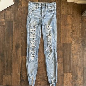 American Eagle Ripped Skinny Jeans